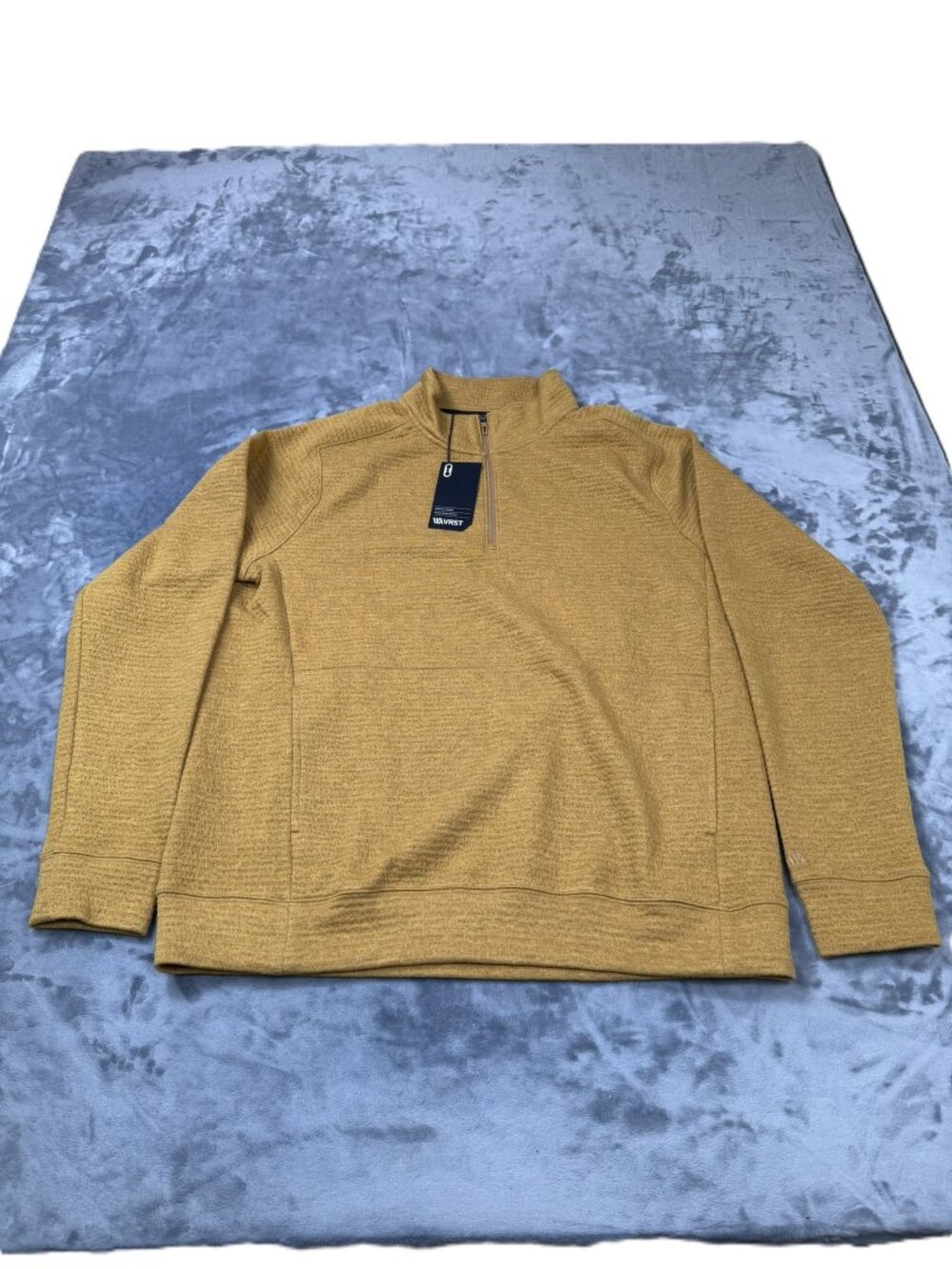 VRST Recharge Lunar 1/4 Zip Palomino Gold Heather Men's Size Large